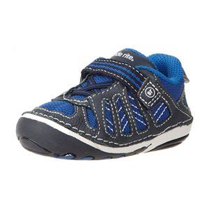 NEW Stride Rite Baby SRT Chip Royal Deep Blue Soft Motion Leather Mesh Sneakers